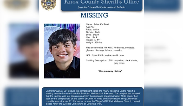 Knox County Community Relieved as Missing Teen Asher Kai Ford Found Safe