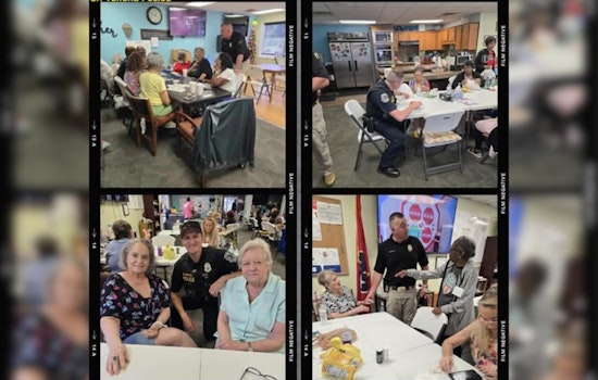 La Vergne Police Officers Foster Community Trust with Delightful Visit to Local Senior Center
