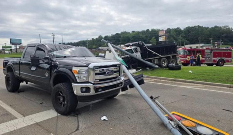 Major Collision Involving Dump Truck Disrupts Traffic in Lenoir City at Highways 11 and 70 Intersection
