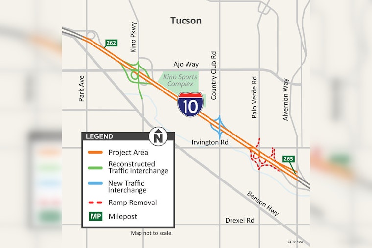 Major Overhaul Begins, I-10 and Kino Parkway Ramps in Tucson Close for $600M Reconstruction Project