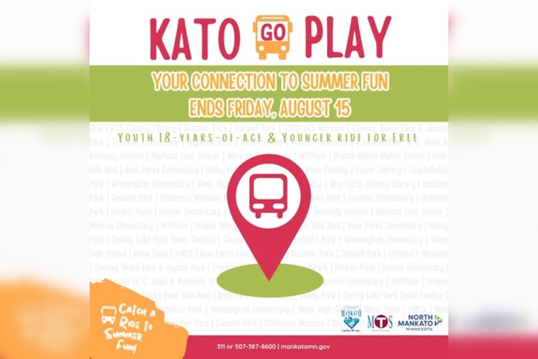Mankato Celebrates Milestone Year as Kato Go Play Initiative's Ridership Soars to 1,000 Participants