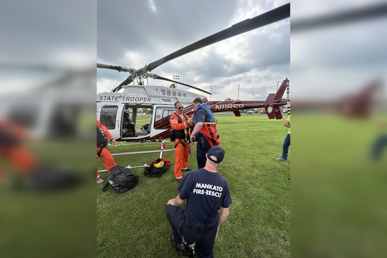 Mankato Public Safety Teams Up with Minnesota Air Rescue for Vital Aerial Training Operations