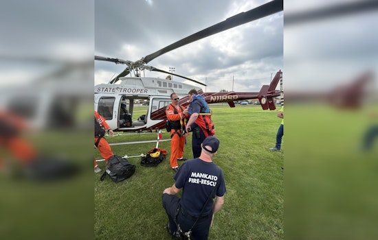 Mankato Public Safety Teams Up with Minnesota Air Rescue for Vital Aerial Training Operations