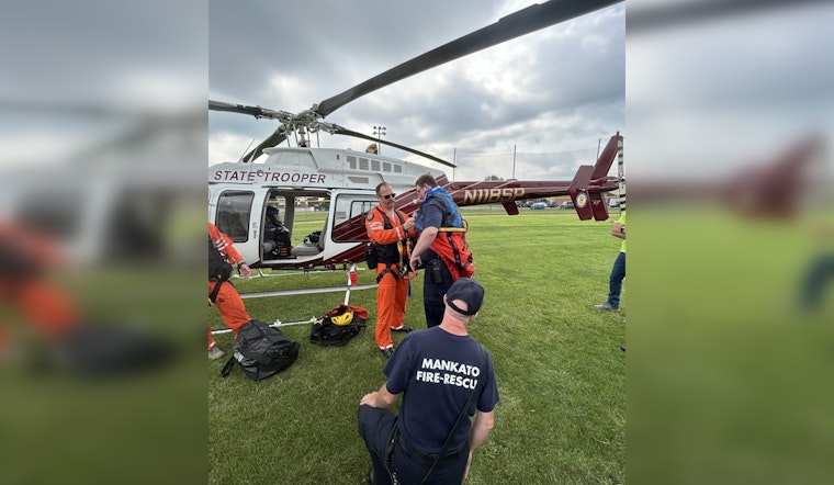 Mankato Public Safety Teams Up with Minnesota Air Rescue for Vital Aerial Training Operations