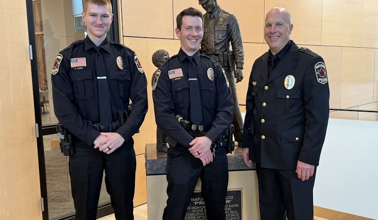 Maple Grove Welcomes New Officers Stiefel and Monsma to Police Force in Commitment to Public Safety