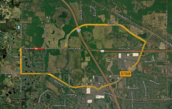 Maple Grove's 101st Avenue to Close for School Construction, Detours in Place