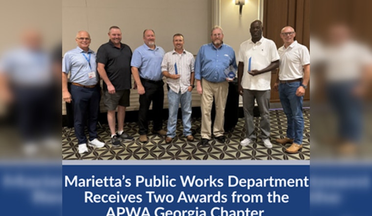 Marietta Public Works Department Earns Dual Honors from APWA Georgia Chapter