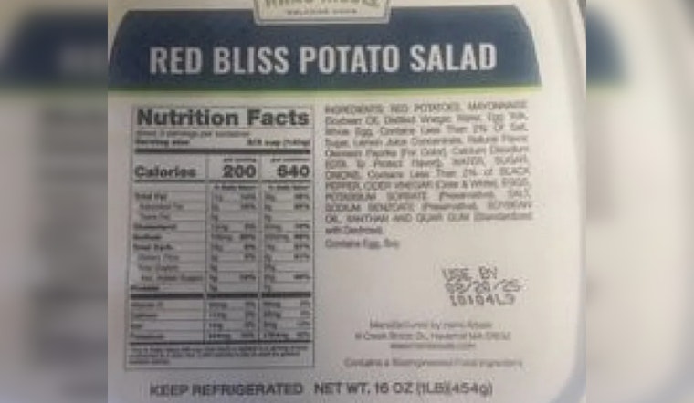 Massachusetts-Based Hans Kissle Recalls Mislabeled Pasta Salad Across Tri-State Area Over Allergy Concerns