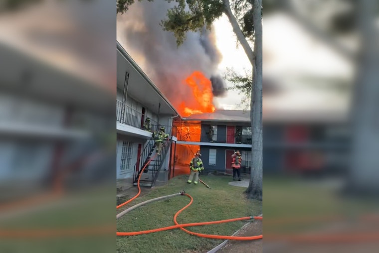 Massive Blaze Devastates Houston Apartment Complex, Leaves Hundreds Homeless in Spring Branch