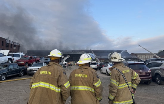 Massive Five-Alarm Warehouse Fire in Philadelphia's Tacony Area Under Control, Cause Under Investigation