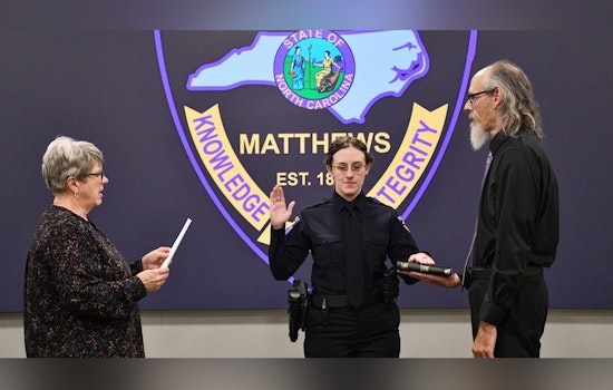 Matthews Police Department Welcomes Local Graduate, Officer Allison Wilson, to the Force