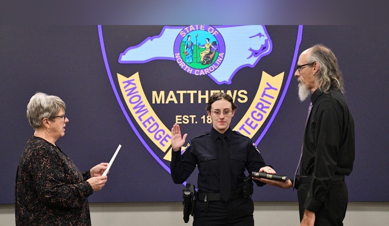 Matthews Police Department Welcomes Local Graduate, Officer Allison Wilson, to the Force