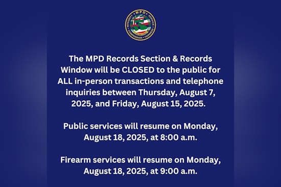 Maui Police Department Announces Temporary Records Section Closure from August 7-15, Advises Alternative Contact Methods