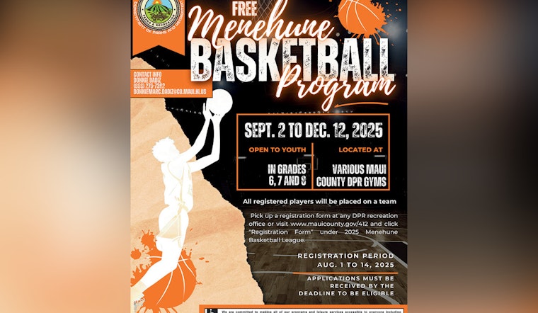 Maui's Menehune Basketball Program Opens Registration for Young Hoopsters