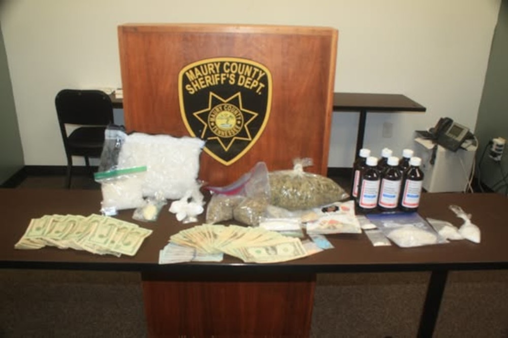 Maury County Deputies Seize Over $80K Worth of Drugs in Traffic Stop Turned Major Bust