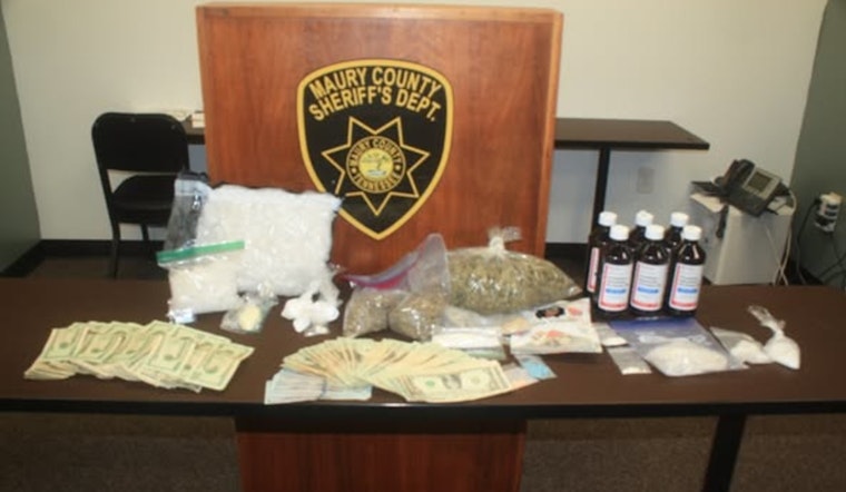 Maury County Deputies Seize Over $80K Worth of Drugs in Traffic Stop Turned Major Bust