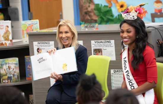 Mayor Deegan and Miss Florida 2025 Paris Richardson Promote Literacy at Dinsmore Elementary in Jacksonville
