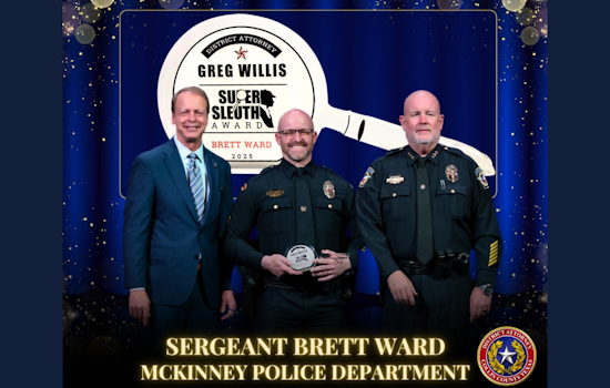 McKinney Detective Honored with 2025 Super Sleuth Award for Outstanding Murder Case Investigation