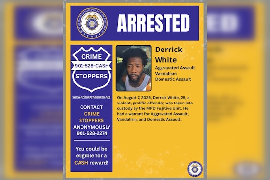Memphis Police Swiftly Apprehend Suspect Derrick White for Aggravated Assault Under Assault Initiative