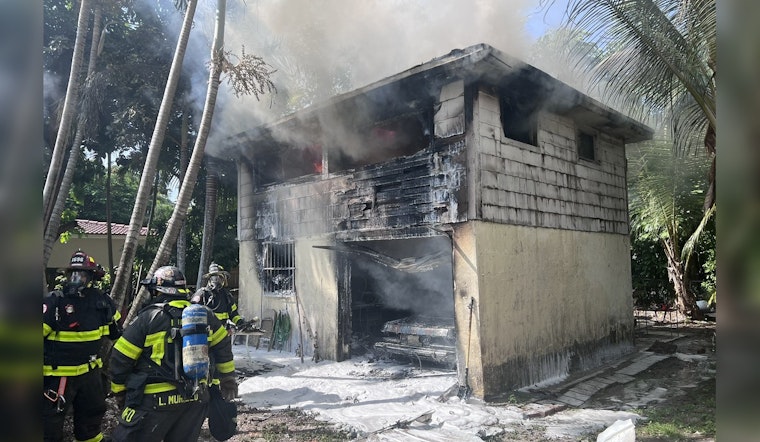 Miami Firefighters Quickly Extinguish Detached Garage Blaze, No Injuries Reported