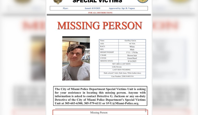 Miami Police and Community Mobilize in Search for Missing 46-Year-Old Man in Little Havana