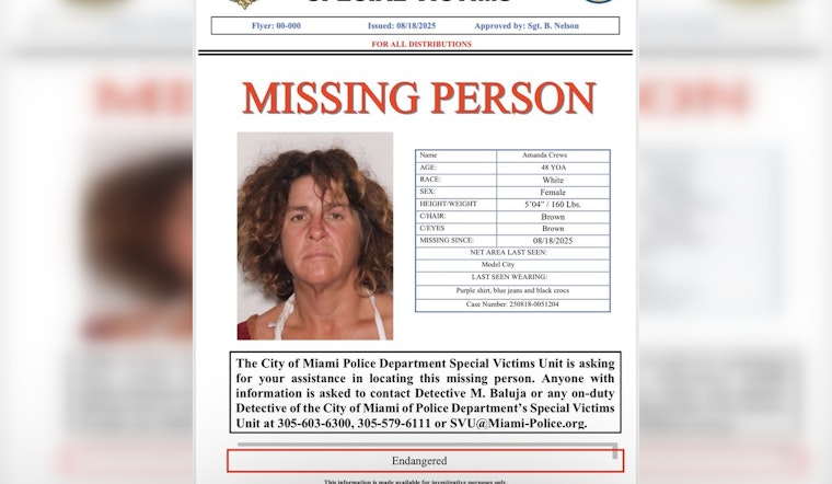 Miami Police Seek Public's Help in Finding Missing Vulnerable Woman from Model City