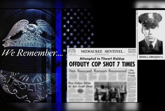Milwaukee Police Department Honors the Bravery of Patrolman Dennis O'Bradovich on Anniversary of His Line-of-Duty Death