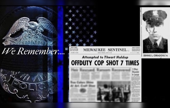 Milwaukee Police Department Honors the Bravery of Patrolman Dennis O'Bradovich on Anniversary of His Line-of-Duty Death