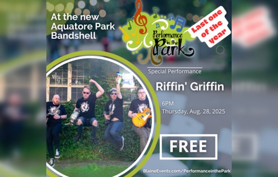 Minneapolis Rockers Riffin’ Griffin to Electrify Blaine's Summer Finale at Aquatore Park