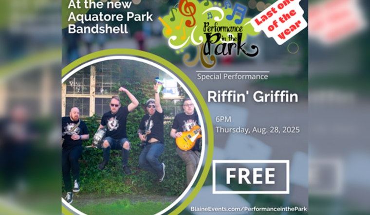 Minneapolis Rockers Riffin’ Griffin to Electrify Blaine's Summer Finale at Aquatore Park