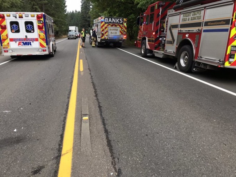 Minor Injuries and Delays Follow Multi-Vehicle Accident on Wilson River Highway Near Forest Grove