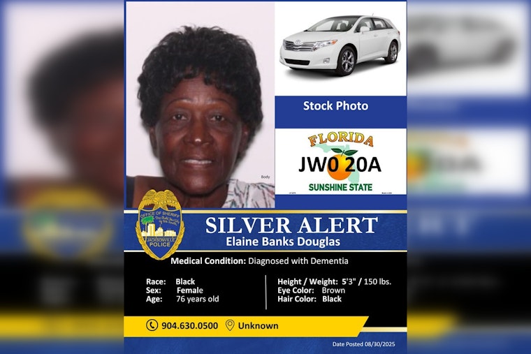 Missing 76-year-old Jacksonville Woman with Dementia Found Safe in Georgia, Sheriff's Office Thanks Community