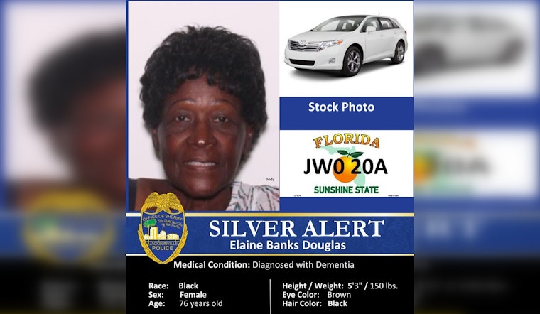 Missing 76-year-old Jacksonville Woman with Dementia Found Safe in Georgia, Sheriff's Office Thanks Community
