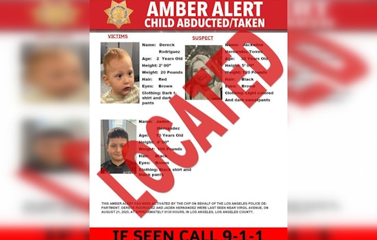 Missing Brothers Found Safe, Amber Alert Canceled in Los Angeles' Westlake District