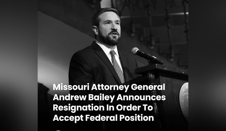 Missouri Attorney General Andrew Bailey Resigns, Set to Join FBI as Co-Deputy Director