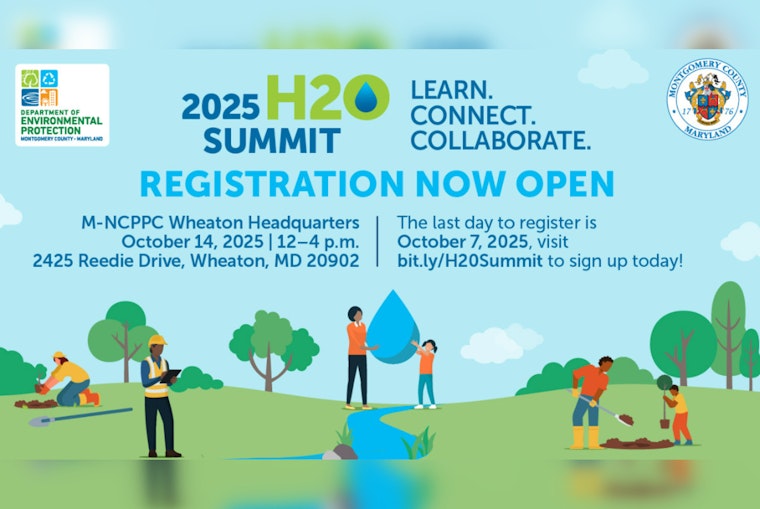 Montgomery County Invites Residents to Join 2025 H2O Summit in Wheaton for Water Conservation Talks