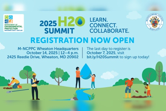 Montgomery County Invites Residents to Join 2025 H2O Summit in Wheaton for Water Conservation Talks