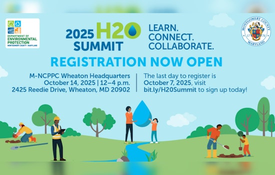 Montgomery County Invites Residents to Join 2025 H2O Summit in Wheaton for Water Conservation Talks
