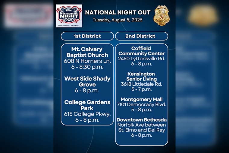 Montgomery County Police Host National Night Out to Strengthen Community Bonds
