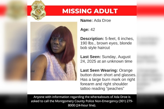Montgomery County Police Seek Public's Help in Search for Missing Resident Ada Droe
