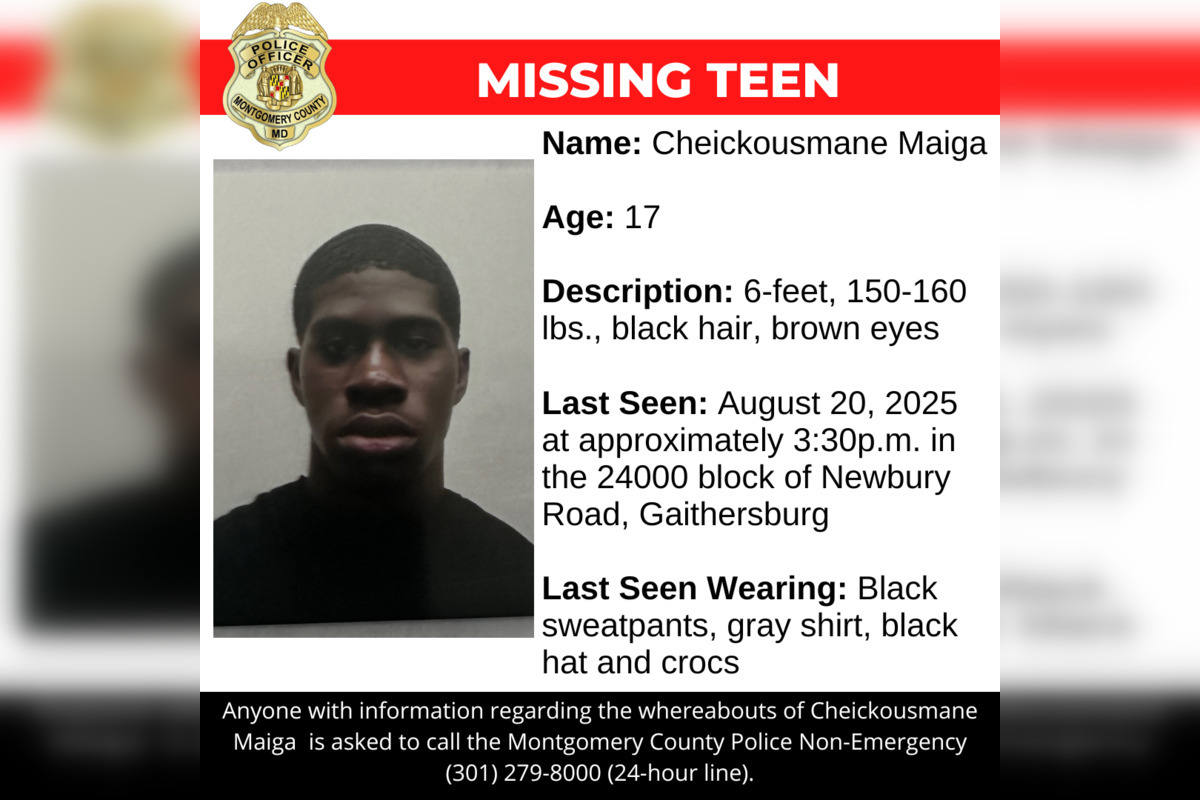 Montgomery County Police Seek Public's Help in Urgent Search for