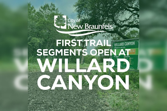 New Braunfels Welcomes Willard Canyon as a New Urban Green Space for Nature Enthusiasts