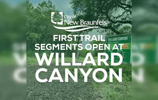 New Braunfels Welcomes Willard Canyon as a New Urban Green Space for Nature Enthusiasts