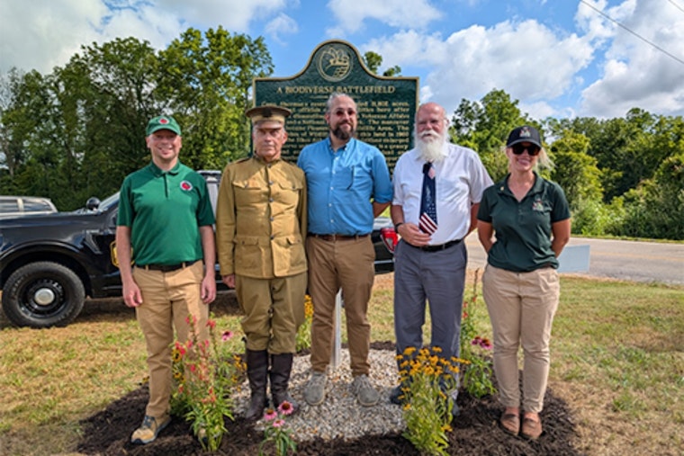 New Historical Marker at Pleasant Valley Honors Camp Sherman's Role in WWI Soldier Training Near Chillicothe, Ohio