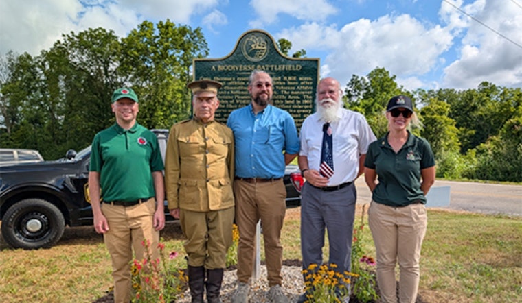 New Historical Marker at Pleasant Valley Honors Camp Sherman's Role in WWI Soldier Training Near Chillicothe, Ohio