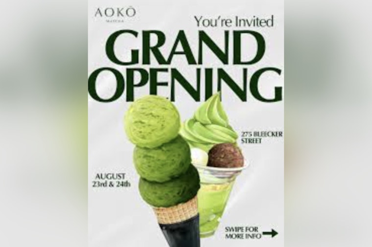 New Matcha Destination Aokō Matcha Opens in Manhattan’s West Village, Offering Unique Gelato Tasting Experience