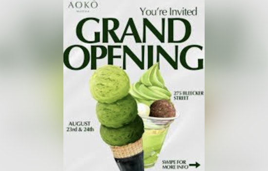 New Matcha Destination Aokō Matcha Opens in Manhattan’s West Village, Offering Unique Gelato Tasting Experience