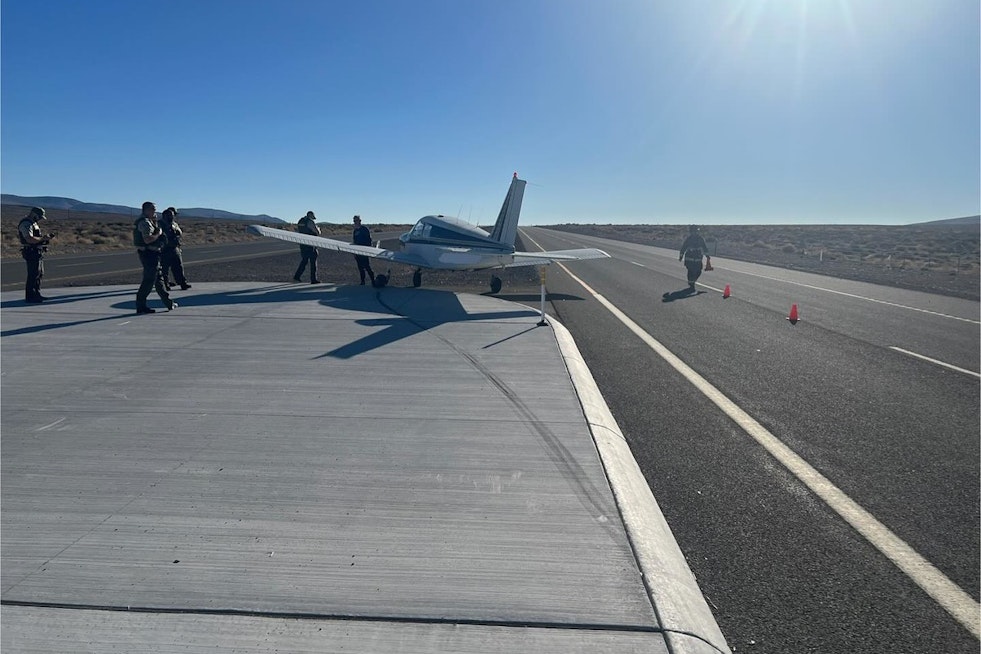 No Injuries as Aircraft Makes Unexpected Landing on US50 in Nevada, Causing Traffic Delays