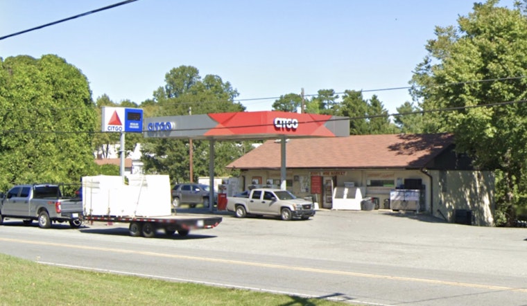 No Injuries as Car Carrier Gets Wedged Under Gas Station Awning in Northwest Charlotte