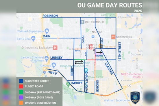 Norman PD Unveils Traffic and Parking Plan for Upcoming OU Football Home Games